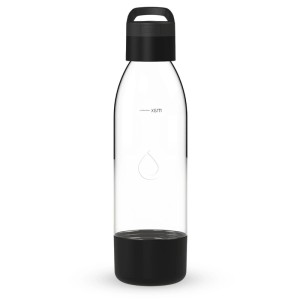 Dafi Butelka do saturatora PushAir czarna z uchwytem - 0,7 l