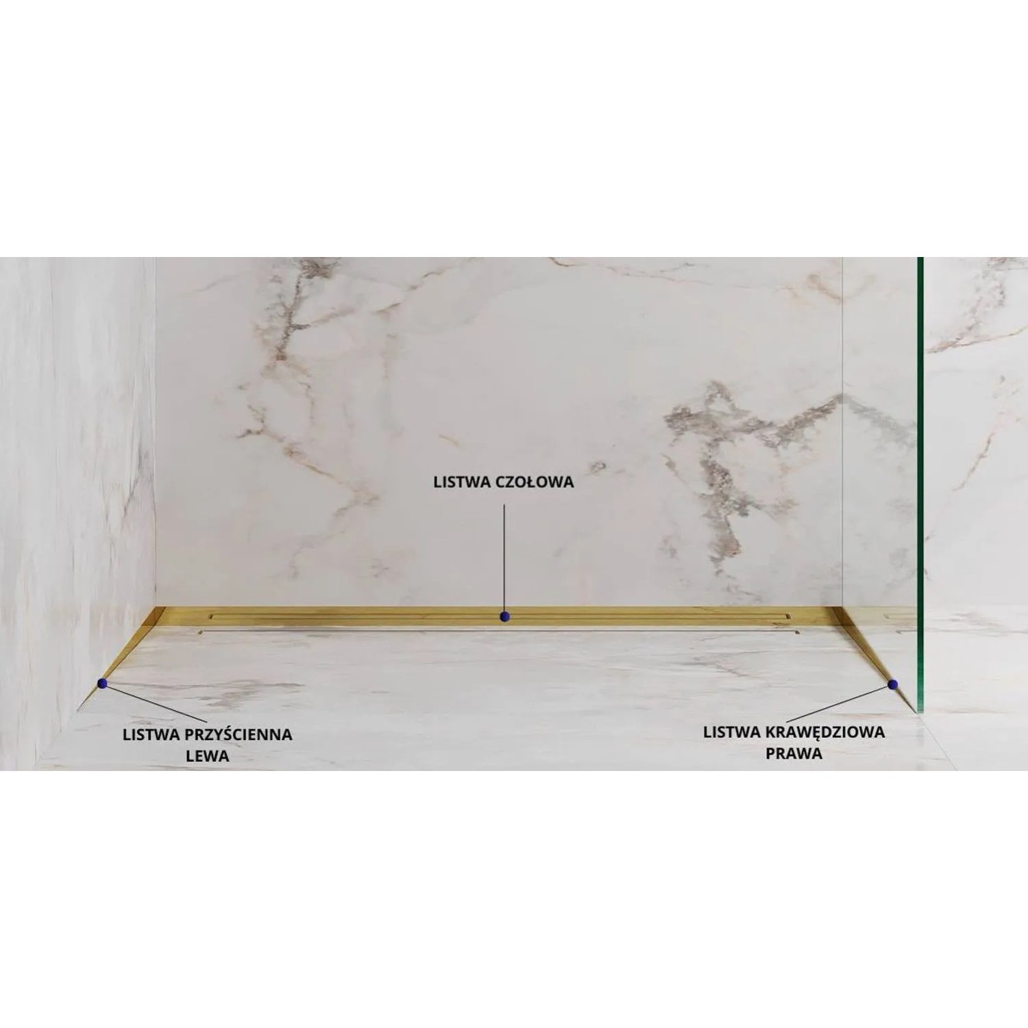Eviso Listwa spadkowa czarny mat lewa 180 cm_5