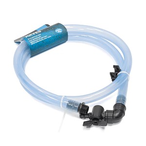 Arves zestaw poboru wody z wężykiem do beczek: wężyk, zawór odcinający i złączka.