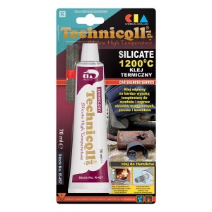 Technicoll Klej silikatowy 1200°C, żaroodporny klej do układów wydechowych i pieców.