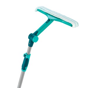 Leifheit Window & Frame Cleaner L myjka do okien z teleskopowym drążkiem (210 cm).