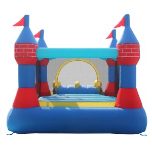 Dmuchany plac zabaw z podwójną zjeżdżalnią - 370 x 265 cm