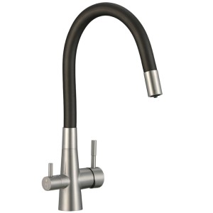 Laveo Bateria kuchenna filtrująca Riveco inox/czar