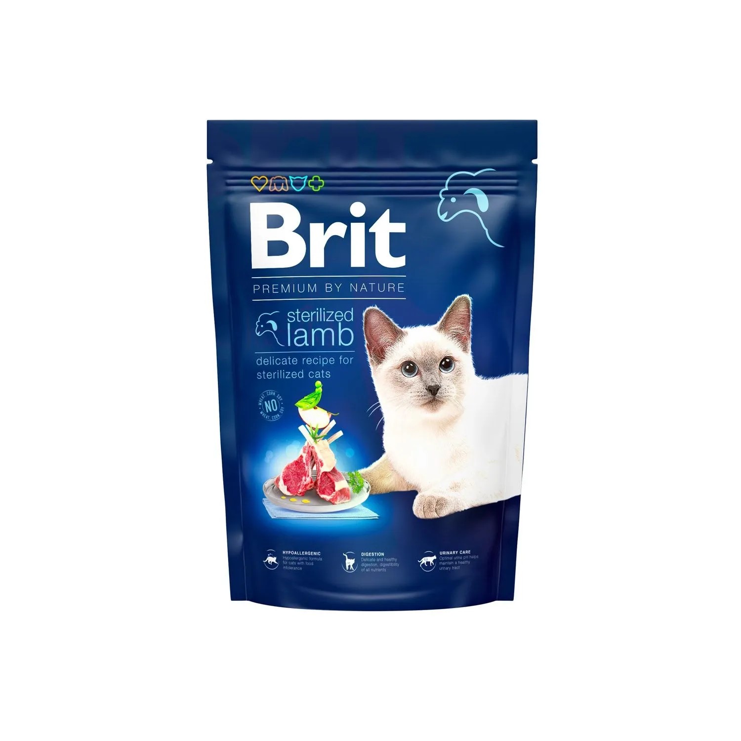 Brit Premium by Nature Sterilized Sucha karma dla kotów, jagnięcina, indyk 1,5kg