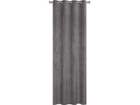 Zasłona VELVET na przelotkach 140 x 260 cm szara Zasłona VELVET na przelotkach 140 x 260 cm szara