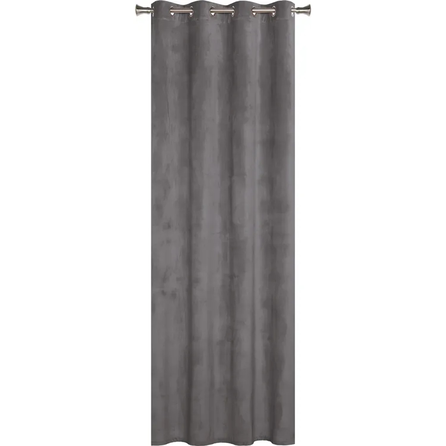 Zasłona VELVET na przelotkach 140 x 260 cm szara