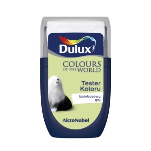 Dulux Tester Koloru „bambusowy gaj“: Wałek z farbą do ścian w kolorze zielonym, do wyboru koloru.