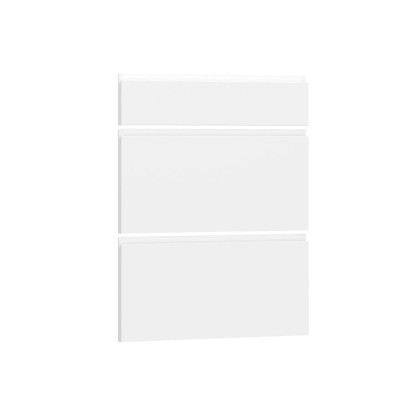 Trzy fronty Verona do szuflad 60 cm biały połysk