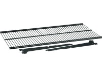 Półka z siatki drucianej 60x30 cm czarna + 2 wsporniki Garderoba Metalowa