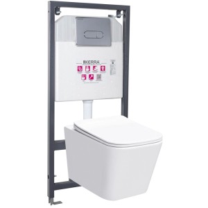 Zestaw podtynkowy WC Tinos/Pac BLM bezkołnierzowy 120x53x60