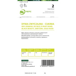 Dynia zwyczajna cukina mix odmian - 3 g