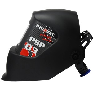 Czarna maska spawalnicza marki t.b.t. z kategorii akcesoriów spawalniczych.