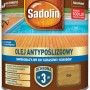 Puszka oleju do drewna Sadolin do tarasów i schodów, kolor dąb.