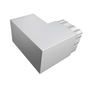 t.b.t. Narożnik do kanałów, biały.