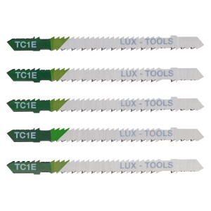 Zestaw 5 brzeszczotów do wyrzynarek LUX-TOOLS t.b.t. do drewna.