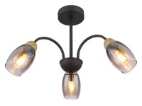 Globo Lampa sufitowa GERLY 3xE14 25W czarna