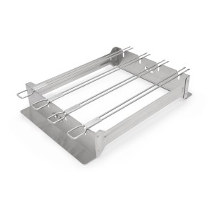 Akcesoria do grilla: t.b.t. uchwyt na szaszłyki ze stali nierdzewnej.