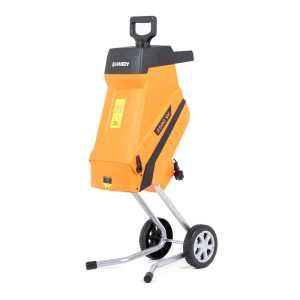 Elektryczny rozdrabniacz ogrodowy t.b.t. o mocy 2500 W, pomarańczowy.