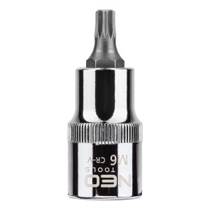 Neo Tools Końcówka Spline na nasadce 1/2" M6 x 55 mm