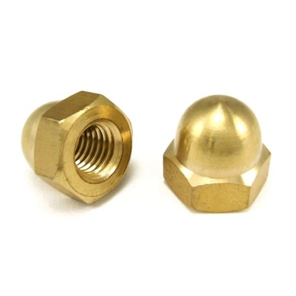 Lux-Tools Nakrętka kołpakowa mosiądz M8 8szt.