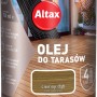 Olej do drewna Altax, ciemny dąb. Olej do tarasów, chroni przed warunkami atmosferycznymi i promieniowaniem UV.