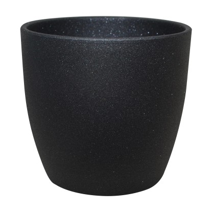 Doniczka Emi graphit metalic - śr. 11 cm