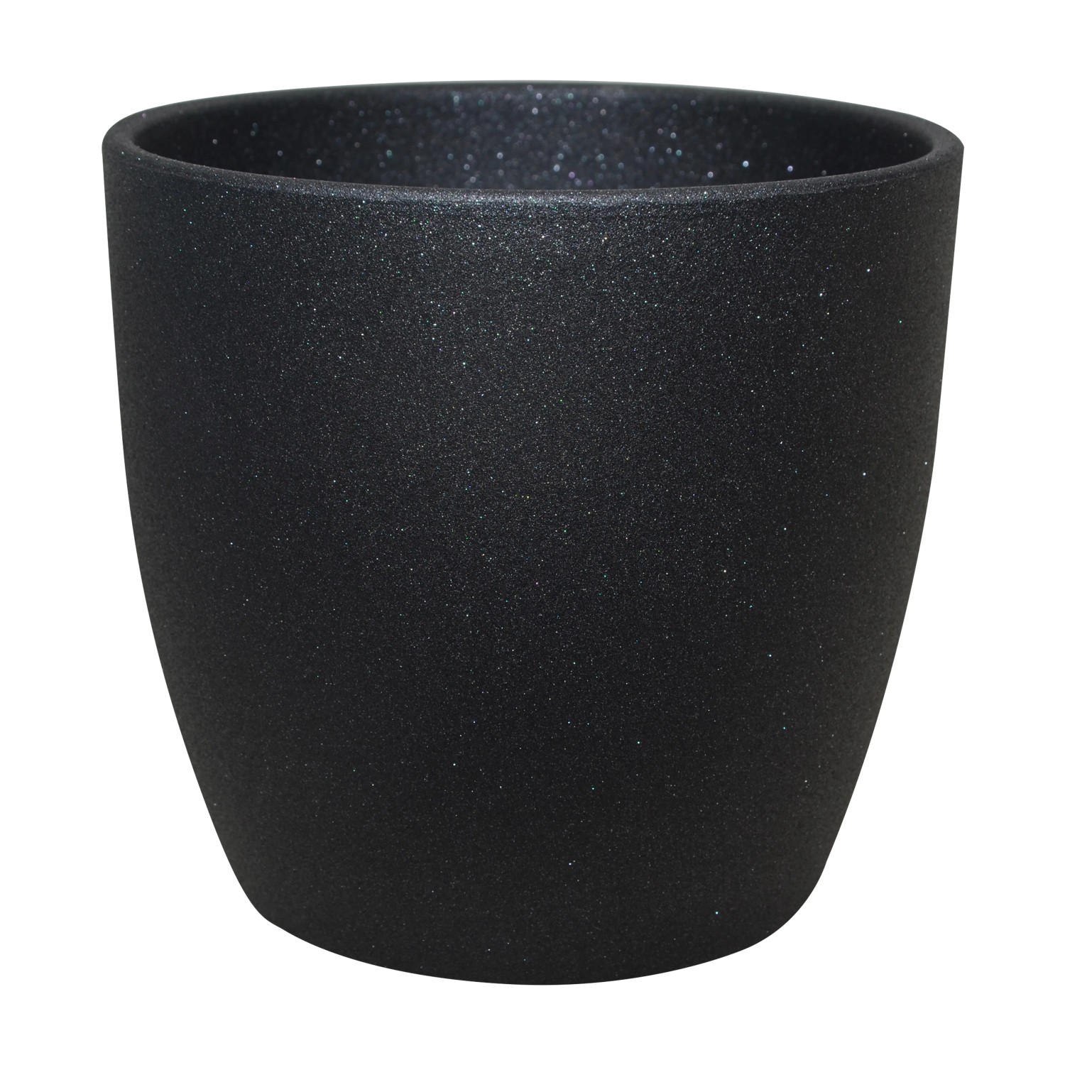 Doniczka Emi graphit metalic - śr. 11 cm