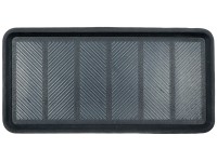 Ociekacz na buty gumowy srebrny 40 x 80 cm