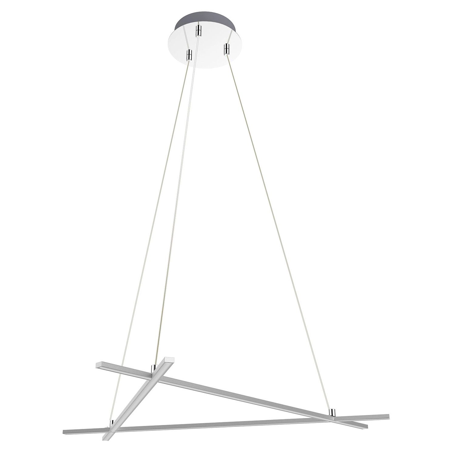 Candellux Lampa wisząca ANDROS 30W 4000K 2600lm srebrna