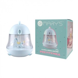 Mary's Lampka nocna LED POZYTYWKA 5W 3000K_RGB niebieska