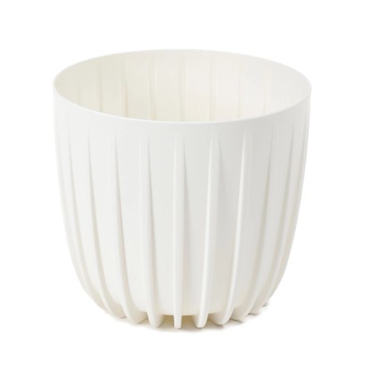 Osłonka Mira recycled biały krem niska - 24 cm