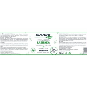 Sannprofi Płyn ekologiczny Naturalnie czysta łazienka 750 ml