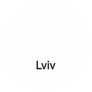 Farba efektowa t.b.t., biała puszka z czarnym napisem "Lviv".
