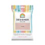 Próbka koloru 'Cheer' Beckers Designer Colour, pastelowa różowa farba do ścian w saszetce testowej.