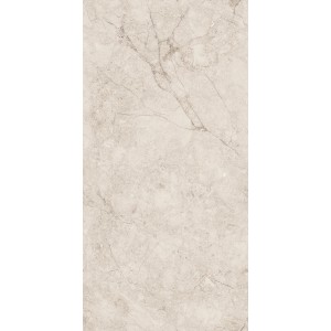 Beżowa płytka podłogowa z efektem marmuru, idealna do stylowych wnętrz.