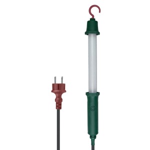 DPM Lampka robocza LED z hakiem 8W 230V 6500K 670lm IP54 zielona