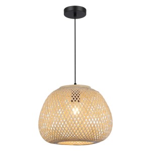 MiLAGRO Lampa wisząca PETRA 1xE27 15W bambus