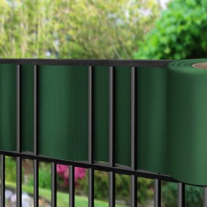 Taśma na ogrodzenie PVC zielona - 19 cm x 35 m