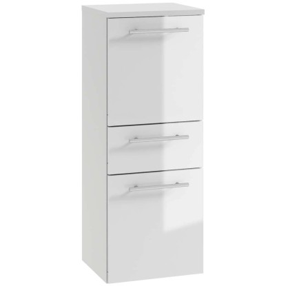 Słupek Rita niski 30 x 30 x 83 cm biały połysk