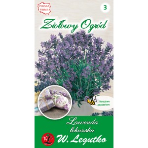 Opakowanie nasion lawendy (t.b.t.) do ogrodu ziołowego.