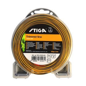 Żółta żyłka do podkaszarki Stiga, 15m, 2.7mm, na szpuli do akcesoriów do podkaszarek.