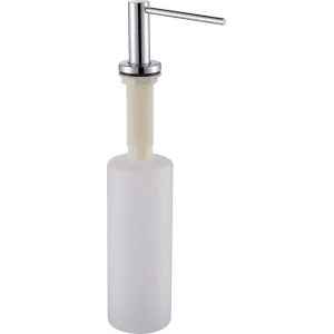 t.b.t. Dozownik mydła z chromowaną pompką i przezroczystym pojemnikiem.