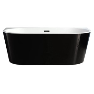 Wanna Pari 170 wolnostojąca czarna złoty 170 x 75