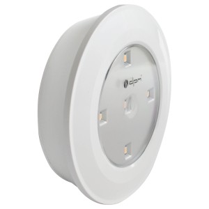 Biała lampka nocna LED t.b.t. do gniazdka.