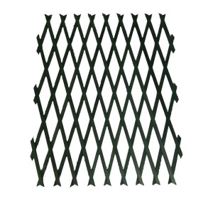 Rozciągana drewniana krata, idealna do ogrodu i na taras.