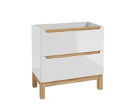 Defra Szafka stojąca z szufladami Space 80 cm biała / dąb