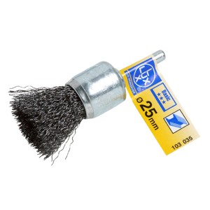LUX Pinselkopfbürste, 25 mm, do szlifierek. Do usuwania rdzy i farby ze stali.