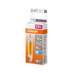 Żarówka LED R7S Osram w opakowaniu, 4,5W, 470 lumenów, zimna biel.