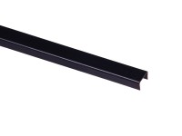 GAH Alberts Profil PCV U czarny 18 mm x 10 mm x 1000 mm