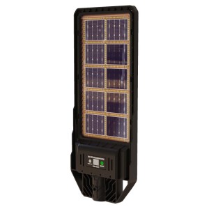 Eko-Light Latarnia solarna KERS z pilotem 200W 6500K 1200lm IP44 czarna